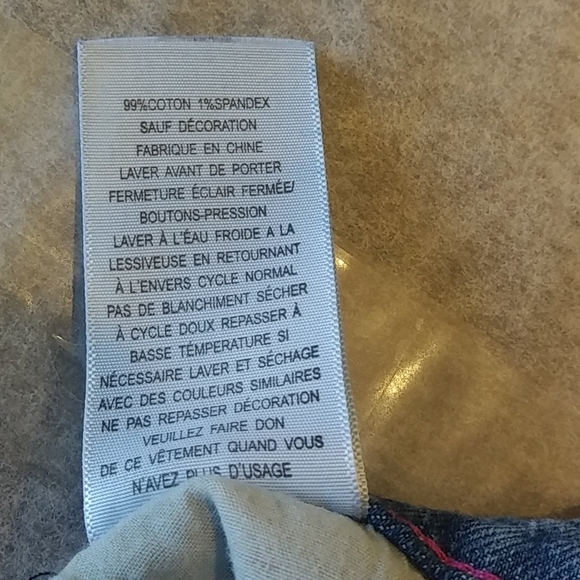 Levi's Flare Jeans Size 3T Pocket/Adjustable Waist - Picture 9 of 9